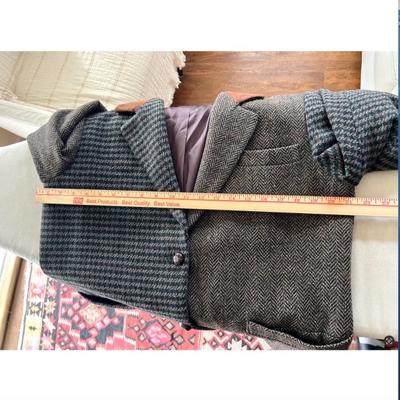 Vintage THE LIMITED COLLECTION Tweed Jacket with Suede Collar - M/L - Picture 8 of 11